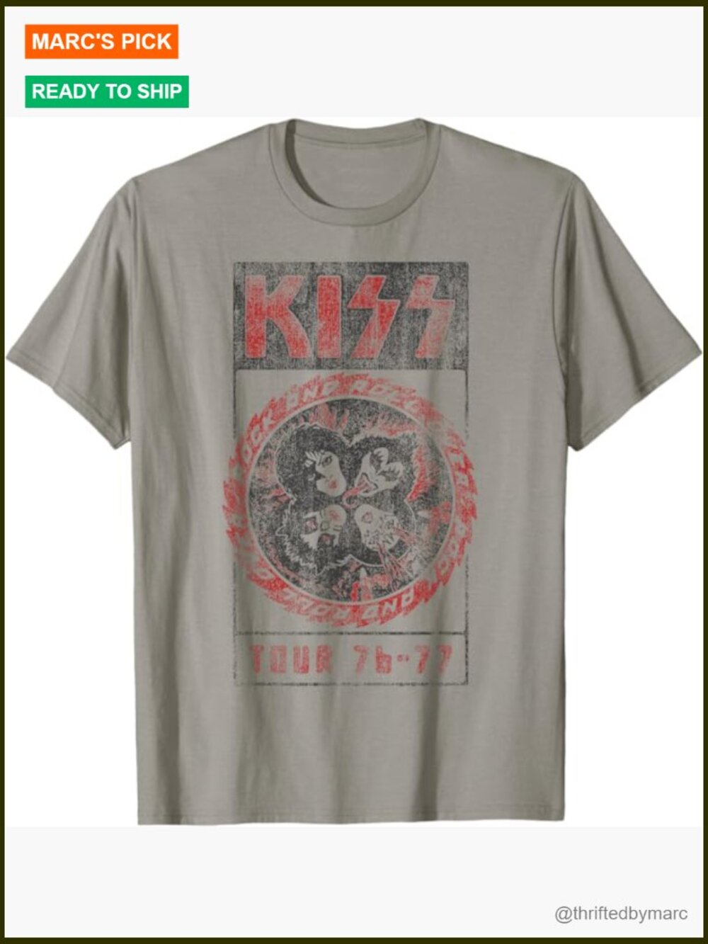 Vintage Rock Music T-Shirt, Classic Fit, Lightweight Cotton Blend, Small